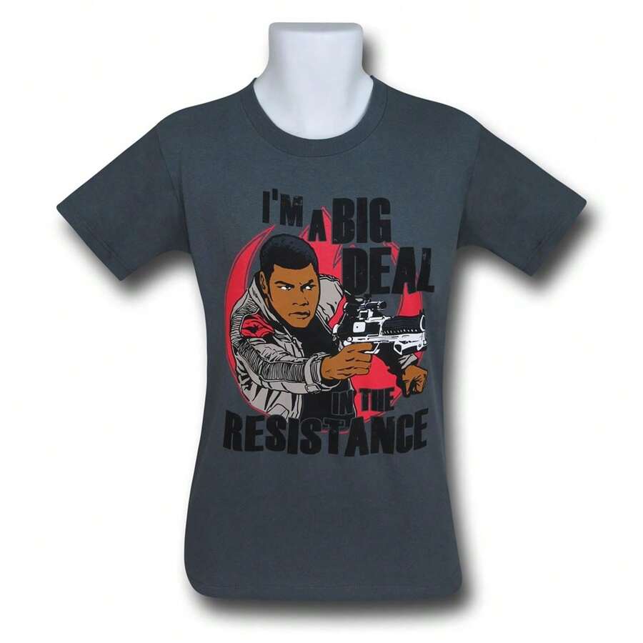 Force Awakens Finn Resistance T-Shirt - Xám - Xem 1