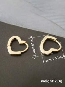 1對浪漫心形立方氧化鋯耳釘,適用於女性情人節禮物、婚禮訂婚周年慶派對珠寶 - 1# - 查看 10