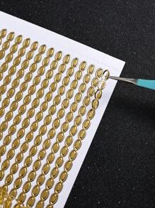 1 Pièce Autocollant Doré Et Argenté À Motif De Chaîne Pour Scrapbook, Journal Diy, Décoration D'album Et De Boîte Cadeau - Multicolore - Voir 7