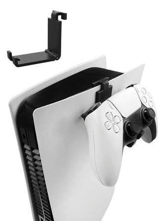 1pc Vertical Stand Gaming Accessories Holder Fit For Console, Headphones, Game Controllers, Black