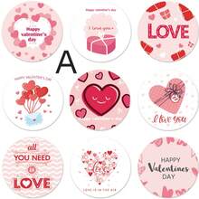 1 Set/90pcs Valentine's Day Themed Decorative Sticker, Including Rose Patterns, Gift Bag Seals, Etc. Wedding Party Gift Bags - Multicolor - View 6