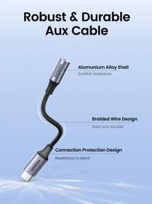 UGREEN USB C To 3.5mm Audio Adapter DAC Chip Compatible With MacBook 15 Pro Max IPAD Mini 6, IPad Pro, Surface Pro 7, XPS, Pro 2020 Headphone Audio Adapter - Grey - View 8