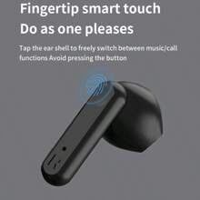 F20無線耳機透明蓋數字顯示屏新私人模型無線運動耳機2024年全新TWS防水入耳式高保真立體聲無線耳塞：運動生活耳機，兼容iPhone，Android，iOS和更多！新款式無線耳機觸控耳機運動入耳式耳機具有雙高清麥克風 - Black - 查看 9