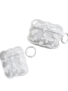 極簡風格蝴蝶形掛耳式耳機盒，適用於蘋果Airpods - 彩色 - 查看 5