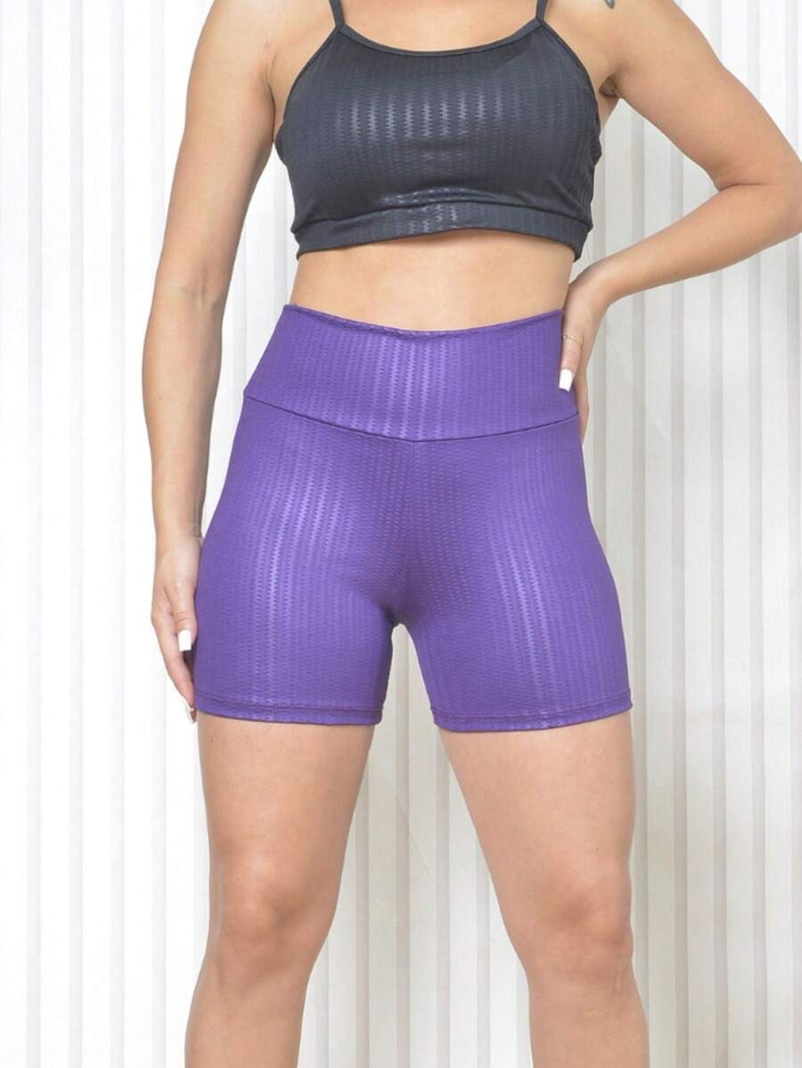 Women Shorts - Purple - View 1