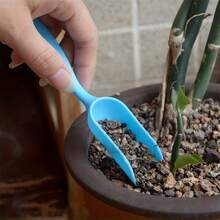 4 件/套，多肉植物工具，包括育苗种植机、打孔器、铲斗、土铲、园艺工具、花盆和塑料铲，园林工具，园艺工具 - 藍色 - 查看 2