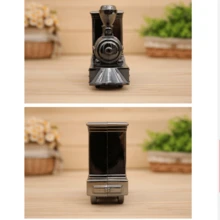 1只新式老式火車造型鬧鐘,創意塑料桌鐘,時尚家居裝飾和禮物 - 灰色 - 查看 10