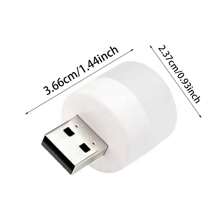 1個臥室無線護眼床頭檯燈,usb夜燈作為裝飾品提升氛圍,適用於臥室/客廳裝飾 - 白色 - 查看 2