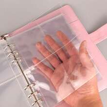 100天信封挑戰收納夾情侶儲蓄二人挑戰本 愛人一起儲蓄省下5050美元預算記事本 財務信封 - 白色 - 查看 3