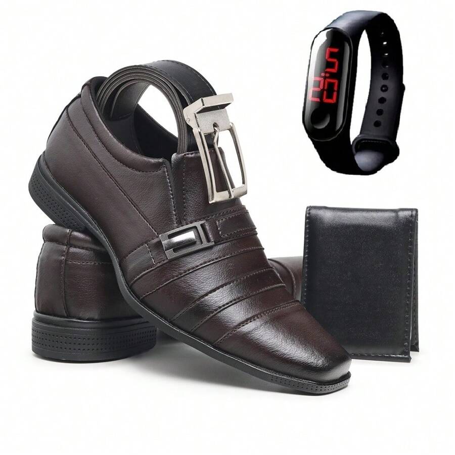 Dress Shoes - Coffee Brown - View 1