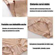 Bragas de Algodón de Cintura Alta para Mujer, Calzones Mujer Elástica Suave y Transpirable 3 PIEZAS - Negro - Ver 3