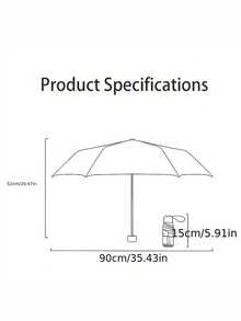1 件【帶傘盒】時尚多色可折疊便攜式迷你口袋傘,6 摺傘,晴雨天兩用,雨傘,女孩迷你戶外遮陽傘,防紫外線,防紫外線/防雨傘。 - 淺藍色 - 查看 4