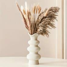 NJCHARMS 1/2pcs Ceramic Vase, Modern Dried Flower Vase, Round Vase, Pampas Flower Vase, Boho Home Decor For Centerpiece Wedding Dinner Table Party Living Room Office Bedroom, Housewarming Gift,Home Decor,Flower Vase,Centerpiece,Table Decor Gifts Birthday Graduation Room Decor Glass Vase