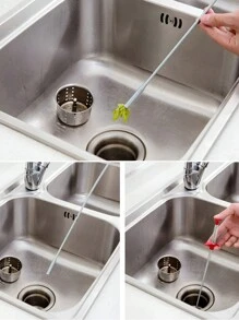 Pinza Destapa Cañerías y Tuberias . Herramienta de Limpieza Multifuncional - Rojo - Ver 2