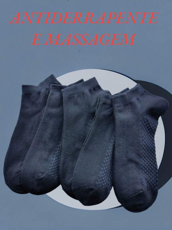 KIT 12 PARES MEIAS MASCULINA CANO CURTO ANTIDERRAPANTE USO DIA A DIA BASICA