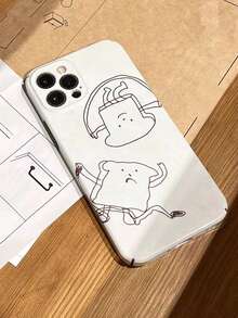 1入組運動麵包設計防塵膜手機殼，適用於 iPhone - 彩色 - 查看 2