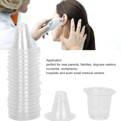 20pcs Ear Thermometer Probe Covers, Disposable Ear Thermometer Refill Caps Lens Filters For Themometer