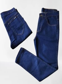 Men Pants - Navy Blue - View 3