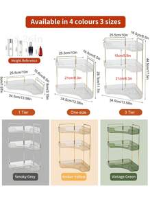 Corner Shelf Multifunctional Bathroom Cosmetic Desktop Storage Tray Kitchen Non-Drilling Storage Rack,For Holiday Beach, Bathroom Collection, Bedroom Collection, Large Capacity