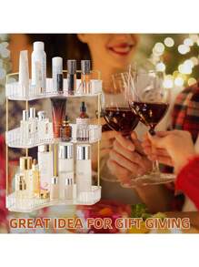 Corner Shelf Multifunctional Bathroom Cosmetic Desktop Storage Tray Kitchen Non-Drilling Storage Rack,For Holiday Beach, Bathroom Collection, Bedroom Collection, Large Capacity