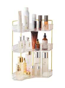 Corner Shelf Multifunctional Bathroom Cosmetic Desktop Storage Tray Kitchen Non-Drilling Storage Rack,For Holiday Beach, Bathroom Collection, Bedroom Collection, Large Capacity