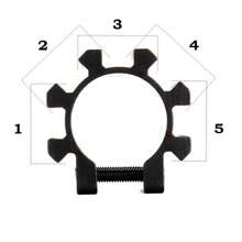 25.4mm Pipe Clamp Rail Tube Barrel Mount,