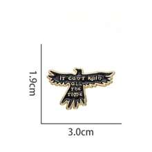 不能一直下雨珐琅别针音乐歌曲乌鸦徽章胸针礼物背包装饰珠宝圣诞别针衣服别针包饰学校 Kpop 教师用品包饰可爱办公室配件衬衫夹克万圣节秋冬配饰，适合青少年、青年、男士、休闲、户外、运动、度假、毕业礼物、生日、日常穿着衣服别针有趣的教师礼物 - 黑色 - 查看 6