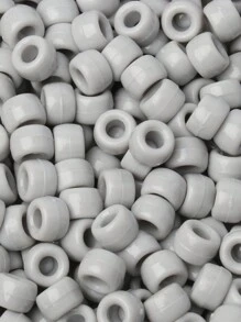 100 件/批 6*9 毫米圆形彩色小马隔珠亚克力辫子大孔珠适用于 DIY 珠宝制作手链项链手工艺品用品 - 彩色 - 查看 17