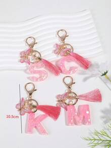 1 Miếng Quý cô Mới Lung linh Long lanh Chữ cái Móc chìa khóa Với Pha lê & Nhựa Lá thư Sọc Mặt dây chuyền con bướm , Qủa tặng Đối với Mẹ , Bạn , Bạn cùng lớp , , Người yêu , Túi quyến rũ Vòng treo chìa khóa Đồ trang trí - Hồng - Xem 6