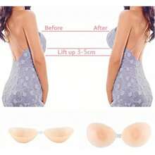 Brasier Strapless Push Up Invisible Sosten Levanta Busto - Blanco - Ver 6