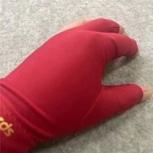 1 Pc Left Hand Elastic Anti-Slip Snooker Billiard Glove - Red - View 4
