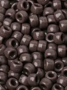 100 件/批 6*9 毫米圆形彩色小马隔珠亚克力辫子大孔珠适用于 DIY 珠宝制作手链项链手工艺品用品 - 彩色 - 查看 10