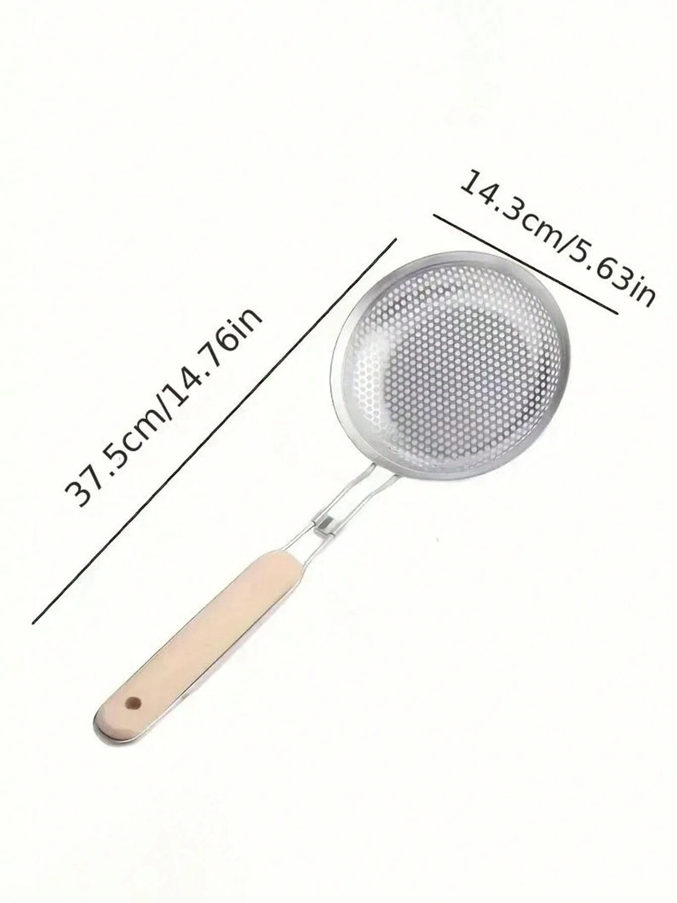 Stainless Steel Small Strainer Spoon With Filter Mesh For Juice, Soy