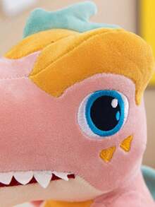 1只創意火焰龍毛絨玩具,卡通枕頭安慰娃娃適合青少年 - 粉色 - 查看 4