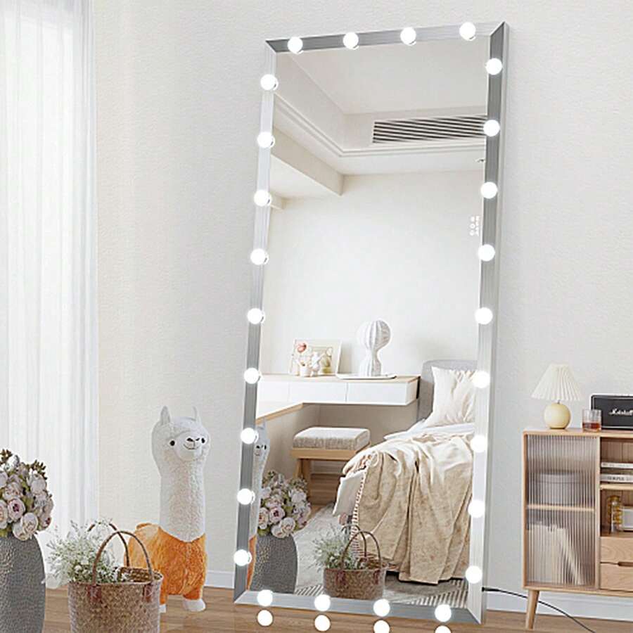 Hollywood Full Length Mirror With Lights Oversized Full Body Vanity