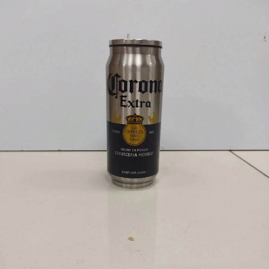 Termo en forma de lata de cerveza - Gris Claro - Ver 1