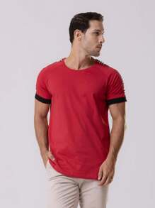 Urban Zone Jeans Men T-Shirts - 紅色 - 查看 1