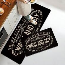 1入組室內裝飾、花園裝飾、園藝裝飾、庭院地墊、浴室裝飾、浴室地墊、防滑浴室地墊、廚房裝飾、廚房地墊、地墊、緩解疲勞地墊、柔軟舒適表面、令人放鬆的腳、不滑機器邊緣和耐用、有3種尺寸可選、可機洗或手洗 - 黑色 - 查看 6