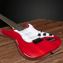 LyxPro CS Beginner 39" Stratocaster Electric Guitar & Electric Guitar Accessories Players With Guitar, Amp Cable, 6 Picks & Learner'S Guide, Solid Wood Body, Volume/Tone Controls, 5-Way Pickup - Đỏ - Xem 4