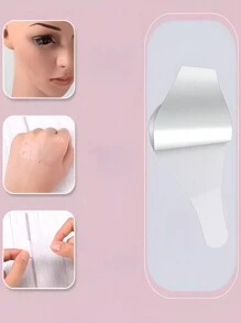 40 Piezas de Set Invisible Pegatinas De Cara Delgada En Forma De V - Blanco - Ver 4