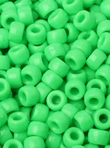 100 件/批 6*9 毫米圆形彩色小马隔珠亚克力辫子大孔珠适用于 DIY 珠宝制作手链项链手工艺品用品 - 彩色 - 查看 42