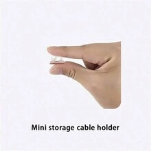 20pcs Mini Transparent Self-Adhesive Clamp Clip, Outdoor Cable Management Wire Holder, Christmas Lights Decoration Clips, Remote Control Keys, Fairy Lights Accessories - Clear - View 4