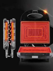 Sandwichera multifuncional con estampado de dibujos animados, Tostadora bonita para desayunos familiares y amigos - Multicolor - Ver 6