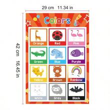 Poster Pendidikan Pembelajaran Jarak Jauh untuk Anak-Anak - Dekorasi Kelas - Perlengkapan Sekolah Rumah untuk Taman Kanak-Kanak - Dekorasi Pembelajaran Prasekolah - Poster ABC - Aprikot - View 3