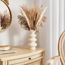 NJCHARMS 1/2pcs Ceramic Vase, Modern Dried Flower Vase, Round Vase, Pampas Flower Vase, Boho Home Decor For Centerpiece Wedding Dinner Table Party Living Room Office Bedroom, Housewarming Gift,Home Decor,Flower Vase,Centerpiece,Table Decor Gifts Birthday Graduation Room Decor Glass Vase