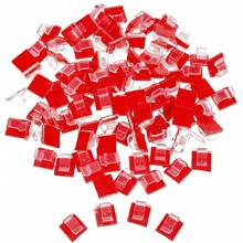 20pcs Mini Transparent Self-Adhesive Clamp Clip, Outdoor Cable Management Wire Holder, Christmas Lights Decoration Clips, Remote Control Keys, Fairy Lights Accessories - Clear - View 2