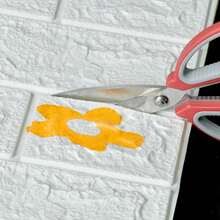 10入組diy 3d泡沫磚軟壁紙牆貼板,剝離式粘合劑防水防潮,適用於房屋、客廳、臥室、浴室、廚房牆壁裝飾 - 黃色 - 查看 9