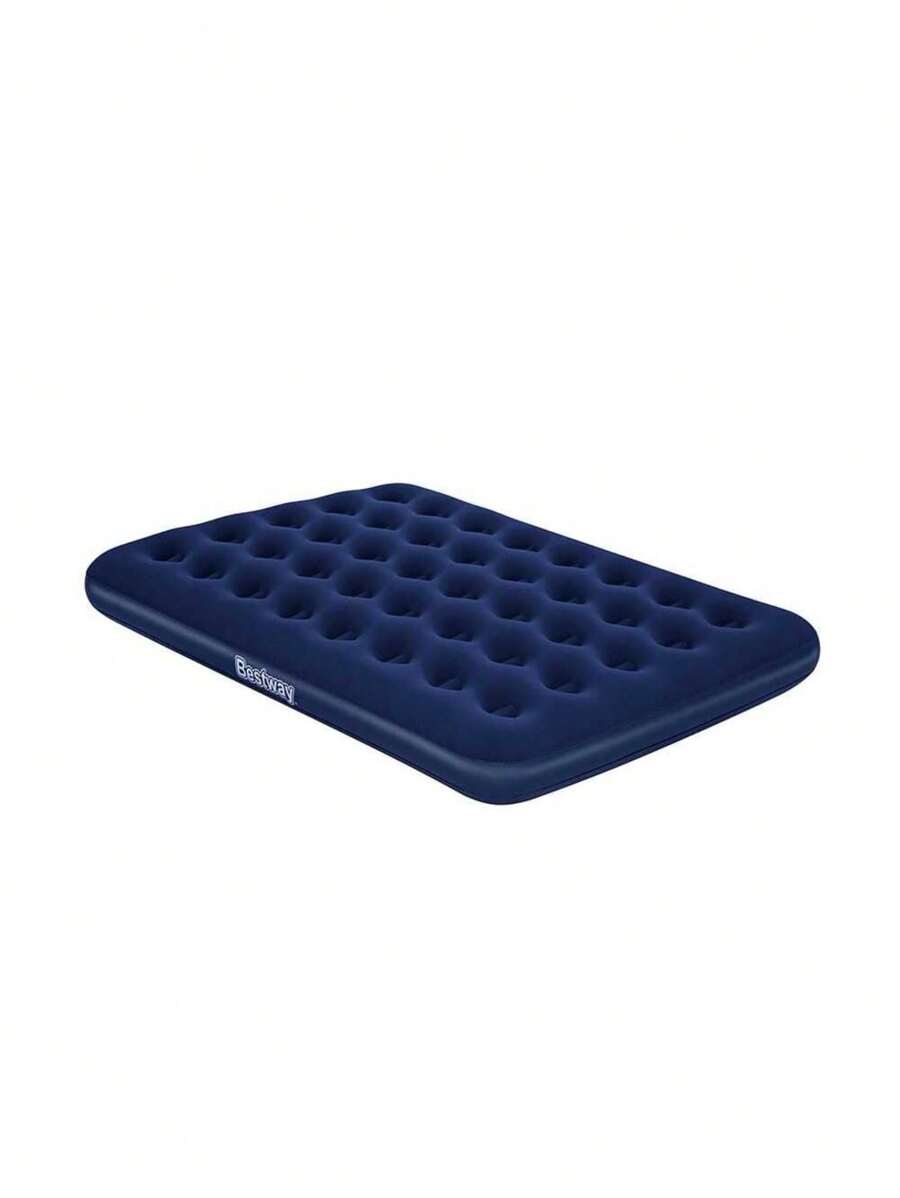 Colchón Inflable Matrimonial Cama de Aire Inflable Camping Azul Tercipelo 2 personas