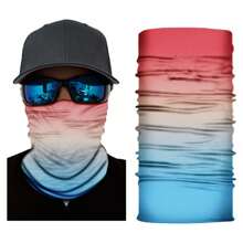 Sun Protective Anti UV 1pc Gradient Cycling Neck Cover - Multicolor - View 1
