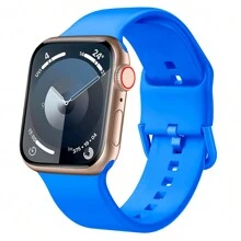 運動手環兼容蘋果手錶帶49mm 45mm 44mm 42mm 41mm 40mm 38mm， 軟硅膠手帶替換帶，適用於9 Ultra SE 8 7 6 5 4 3 2 1系列，適用於男女 - 咖啡棕 - 查看 9